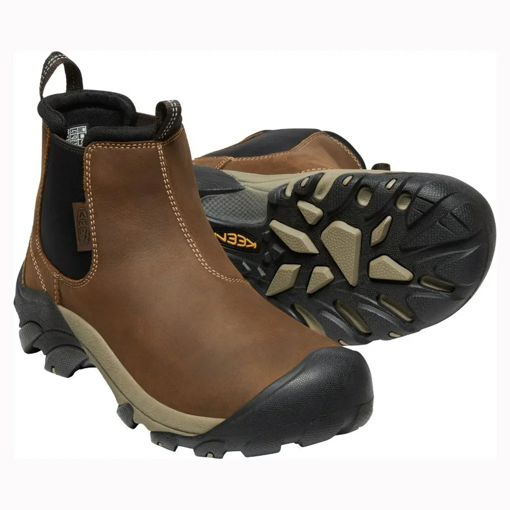 Brand New Keen Men Slip-on Targhee 2 Chelsea Hiking Casual Leather Boots - Picture 10 of 11